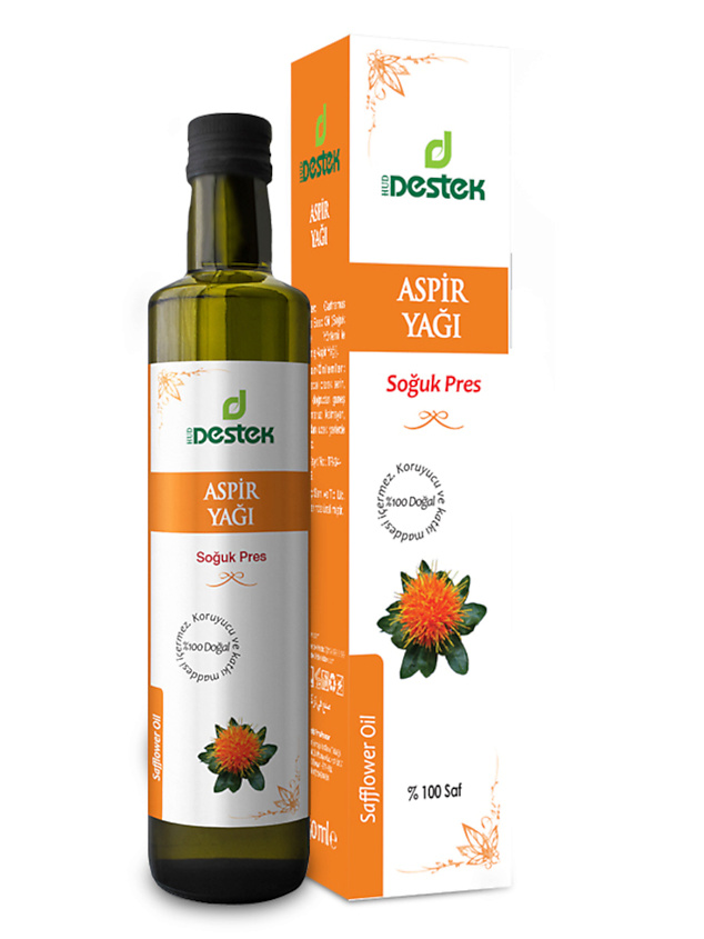 Изображение товара DESTEK Косметическое сафлоровое масло для лица, для тела , для волос, 250 мл