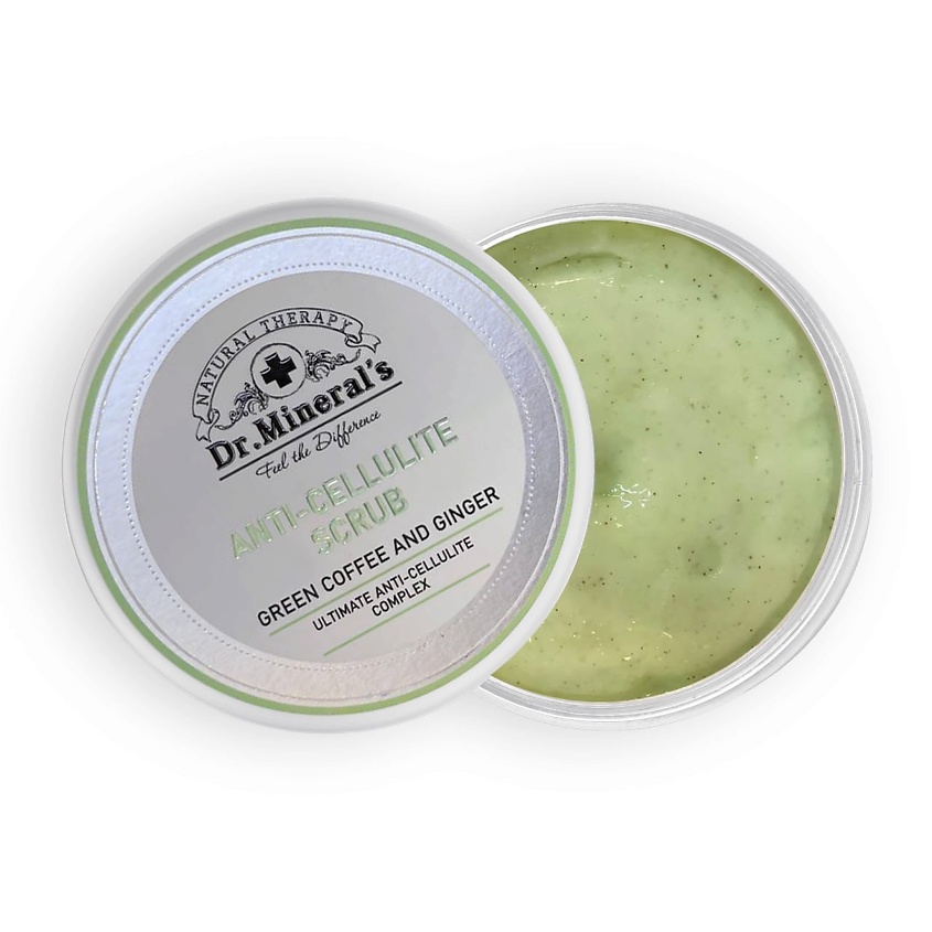 Изображение товара DR.MINERAL’S Скраб для тела GREEN COFEE антицеллюлитный, 250 г