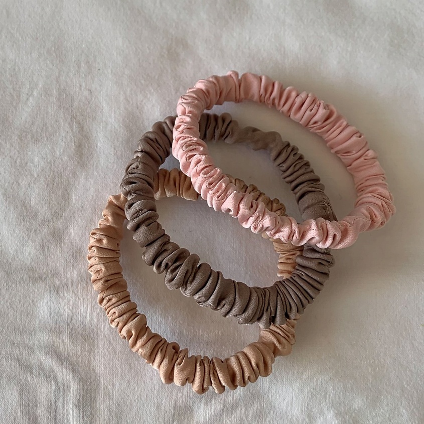 Изображение товара 8 HORAS OF SILK Набор из 3 узких резинок, Количество в наборе: 3 штуки; цвет: розовый