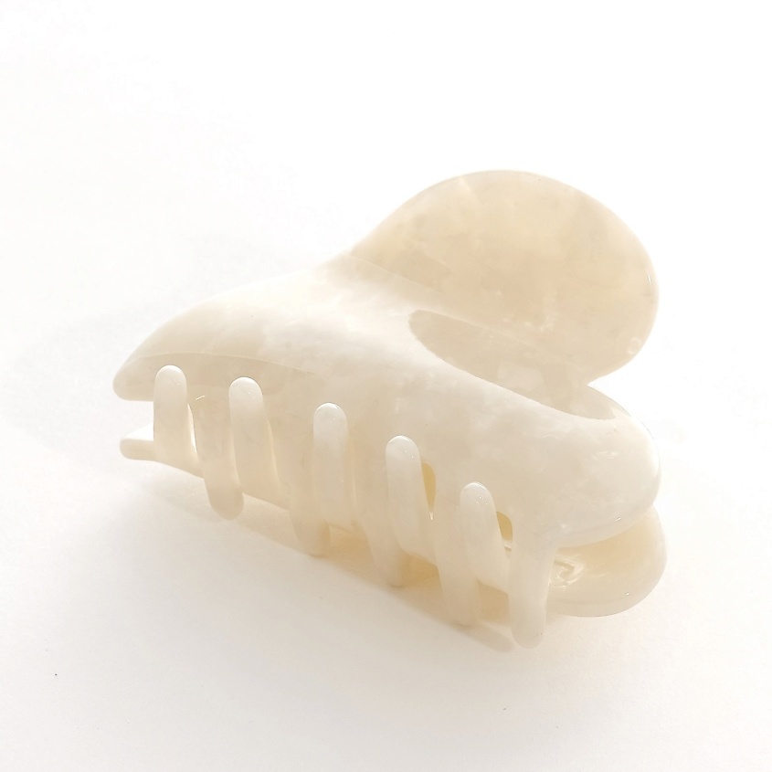 Изображение товара ASSORO Заколка-краб для волос, цвет: Белый