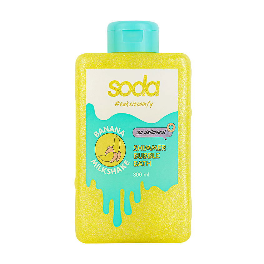 Изображение товара SODA Сияющая пена для ванны #takeitcomfy "BANANA MILKSHAKE", 300 мл