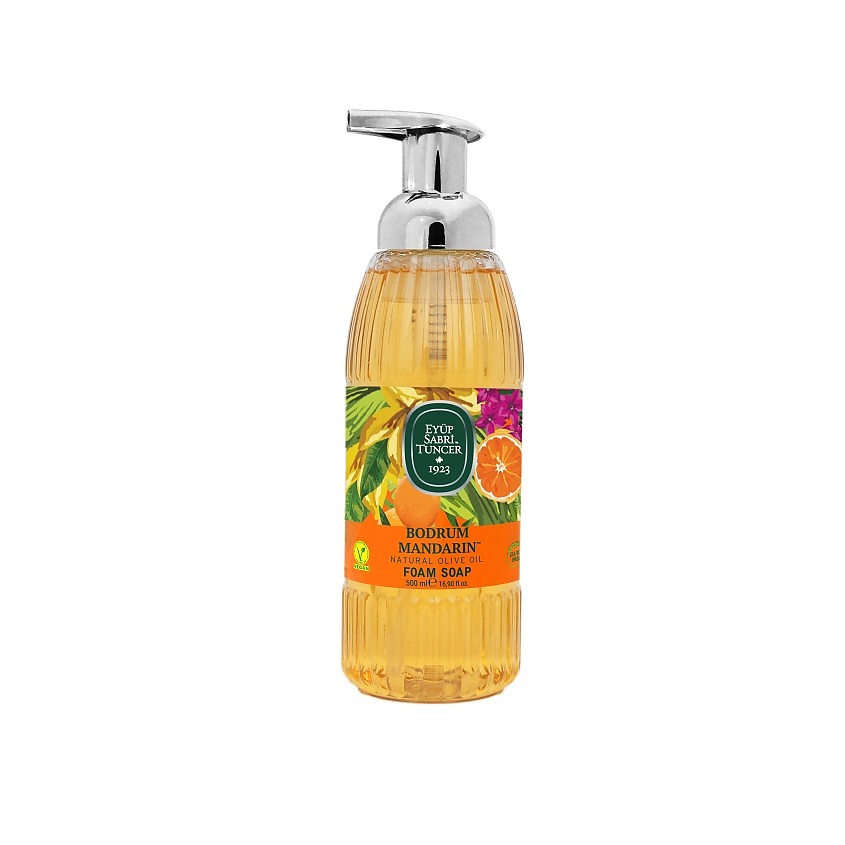 Изображение товара EYUP SABRI TUNCER Пенящееся мыло с маслом оливкового дерева Bodrum Mandarin Foam Soap, 500 мл Изображение товара EYUP SABRI TUNCER Пенящееся мыло с маслом оливкового дерева Bodrum Mandarin Foam Soap, 500 мл