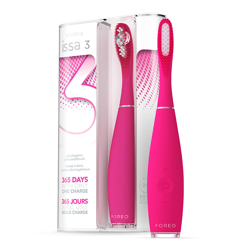 Изображение товара FOREO ISSA 3 ультрагигиеничная звуковая зубная щетка 4 в 1, Fuchsia