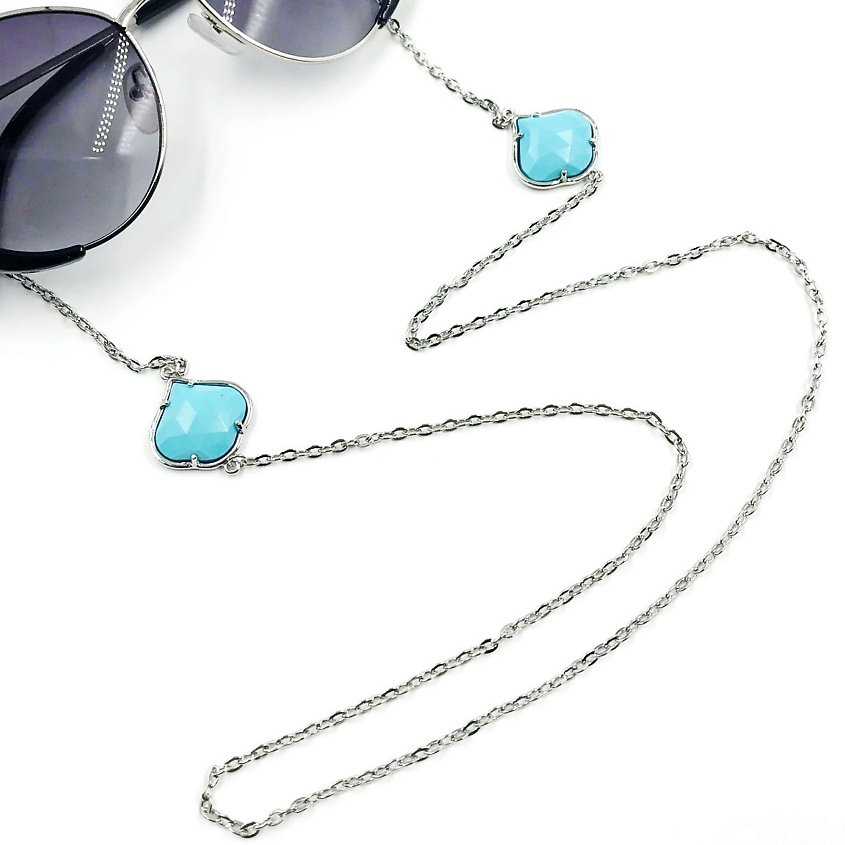 Изображение товара 22 КАРАТА Цепочка для очков Тurquoise, цвет: Голубой