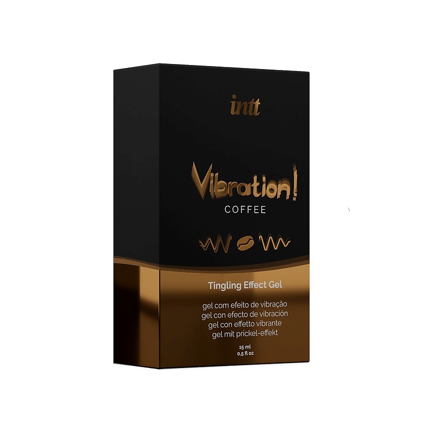 Изображение товара INTT Влажняющий гель для тела Vibration Gel кофе 15 мл возбуждающее средство