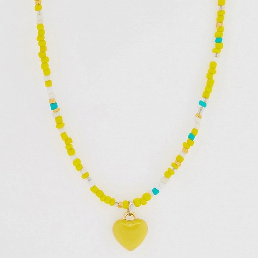 Изображение товара PABUR Колье HEART женское бижутерное украшение стильное и яркое