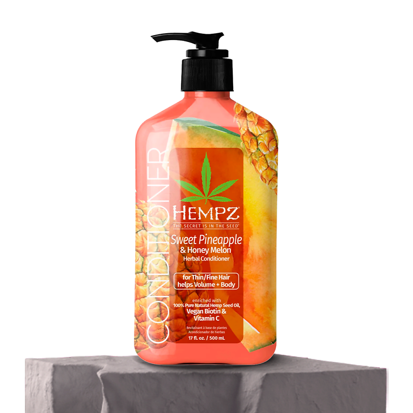 Изображение товара HEMPZ Кондиционер Ананас и Медовая Дыня / Sweet Pineapple & Honey Melon Volumizing Conditioner, 500 мл