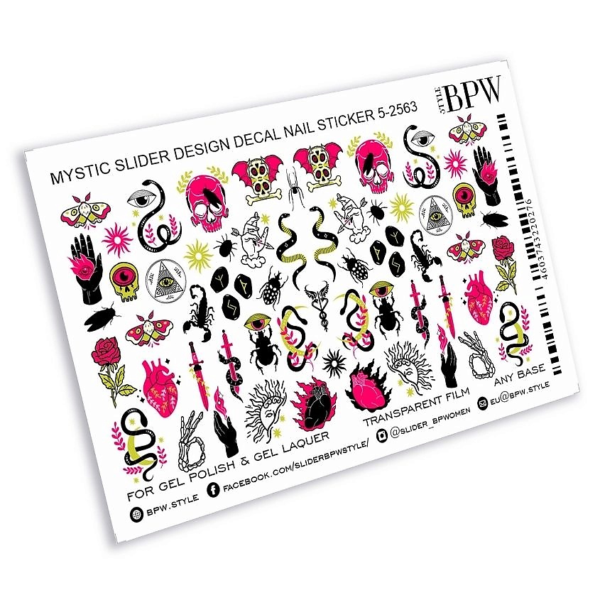 Изображение товара BPW.STYLE Слайдер-дизайн Тайные знаки для маникюра