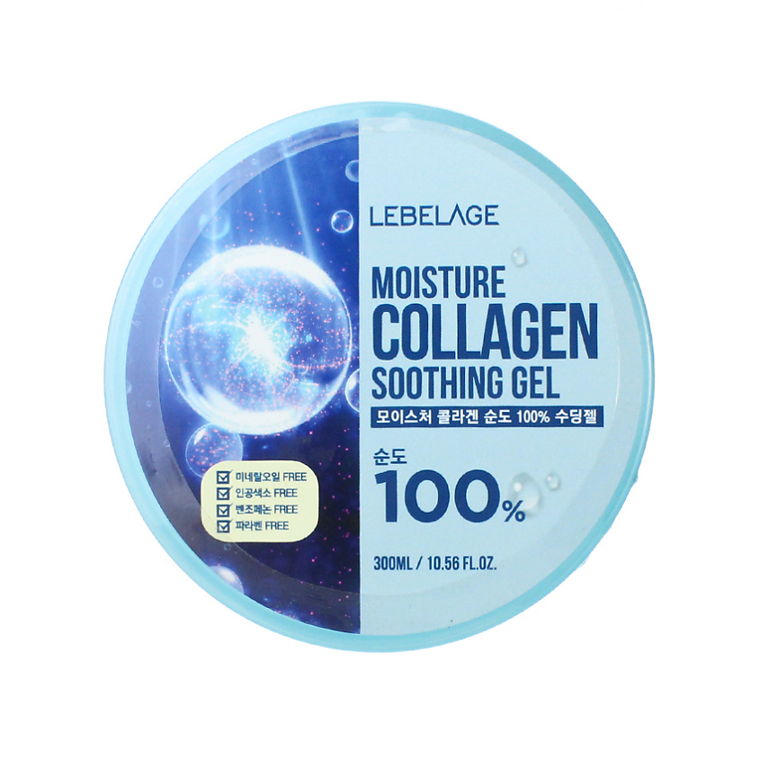 Изображение товара LEBELAGE Гель для Лица и Тела Универсальный с Коллагеном Gel Moisture Collagen 100%, 300 мл