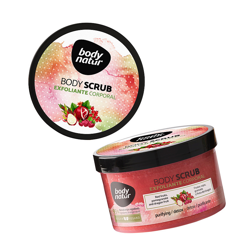 Изображение товара BODY NATUR Скраб для тела красные фрукты, гранат и питайя Body Scrab Exfoliante Corporal, 200 мл