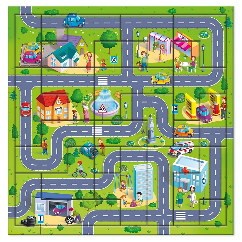 Изображение товара ГЕОДОМ Головоломка с дополненной реальностью Город, 1 шт.