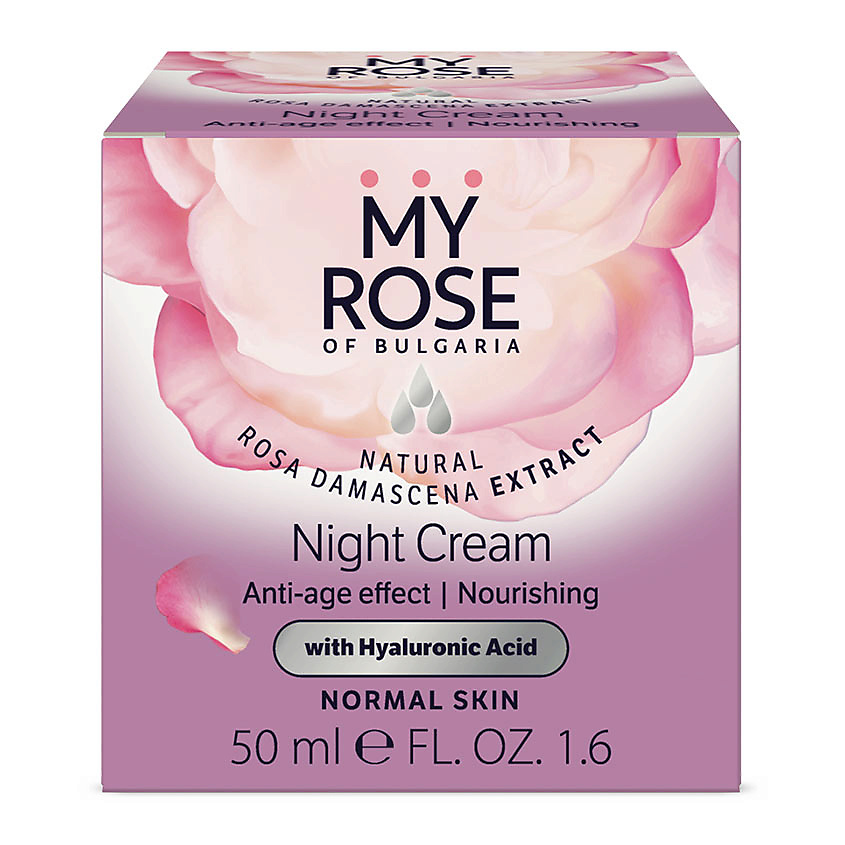 Изображение товара MY ROSE OF BULGARIA Крем для лица Ночной Night Cream Anti-age effect, 50 мл