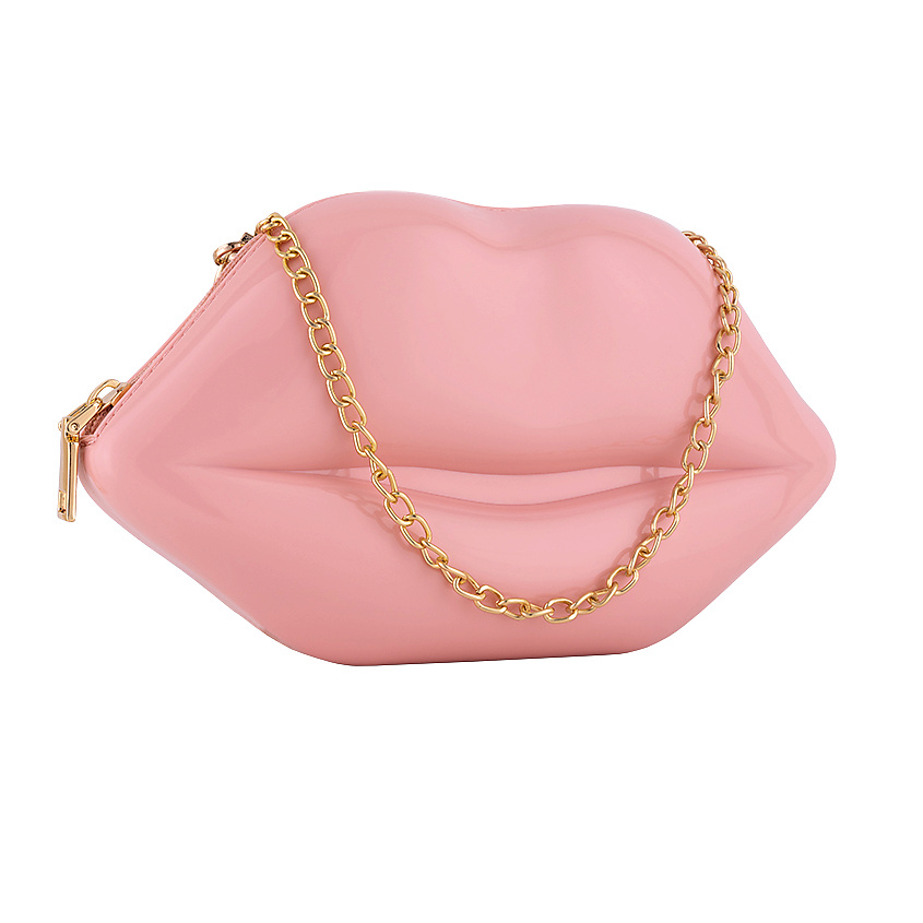 Изображение товара Креативная сумка на цепочке в форме губ для женщин, стильный аксессуар