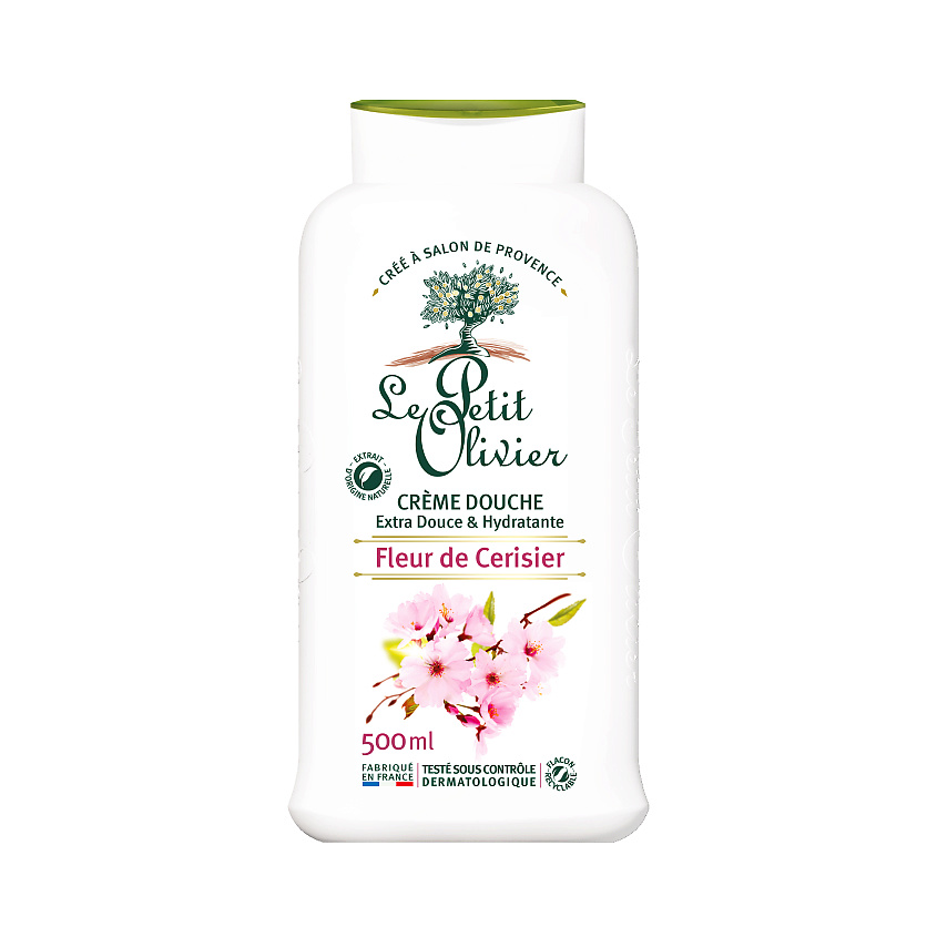 Изображение товара Крем для душа LE PETIT OLIVIER Цветок вишни 500 мл натуральный уход