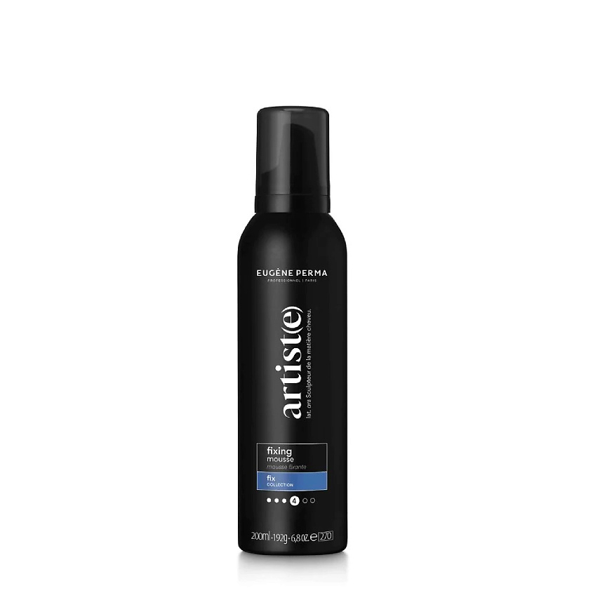 Изображение товара ARTISTE Мусс для укладки волос фиксирующий Fixing Mousse Fix Collection, 200 мл Изображение товара ARTISTE Мусс для укладки волос фиксирующий Fixing Mousse Fix Collection, 200 мл