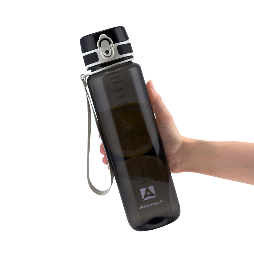 Изображение товара АРКТИКА Бутылка для воды 1 л Черный с ситечком и замком