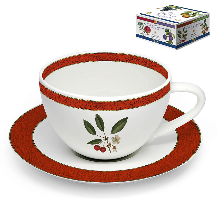 Изображение товара Чайная пара PRIORITY Дыхание Прованса Вишня в подарочной коробке