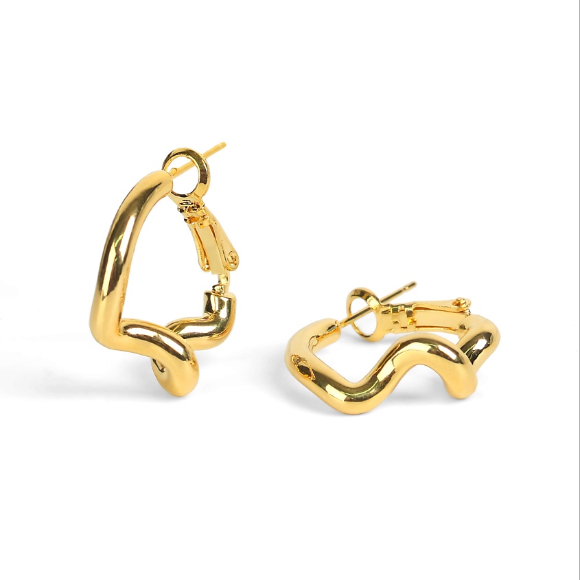 Изображение товара VIAMORE Серьги Wavy, Цвет: золото