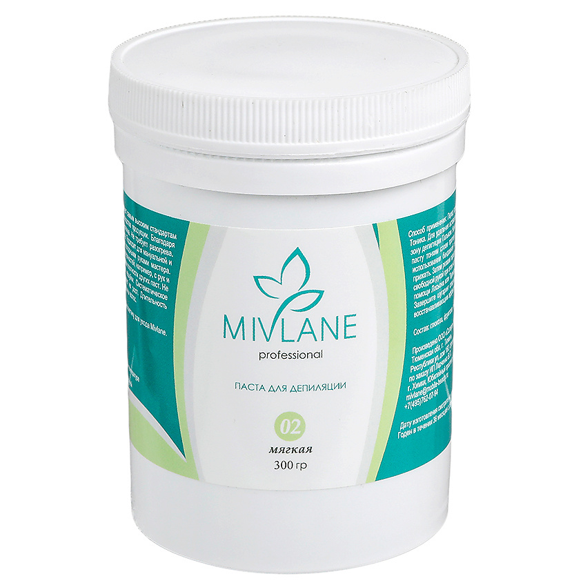 Изображение товара MIVLANE Сахарная паста для шугаринга и депиляции Мягкая 220 мл