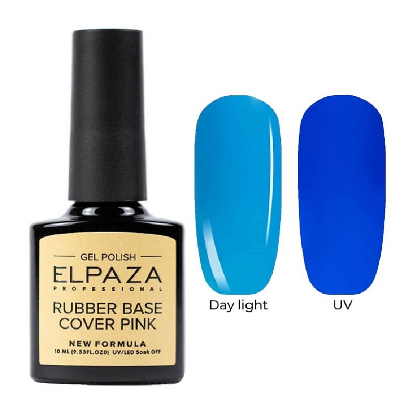 Изображение товара ELPAZA PROFESSIONAL База каучуковая Cover Rubber Base Neon, цвет: Голубой 11