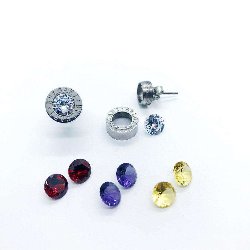 Изображение товара 22 КАРАТА Серьги "Трансформеры", цвет: сиреневый