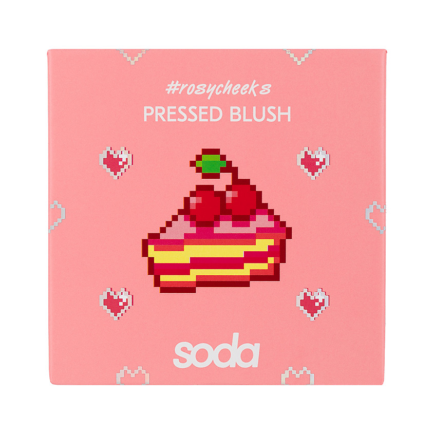 Изображение товара SODA Румяна прессованные #rosycheeks, № 101 Cherry Cake, 9 Г