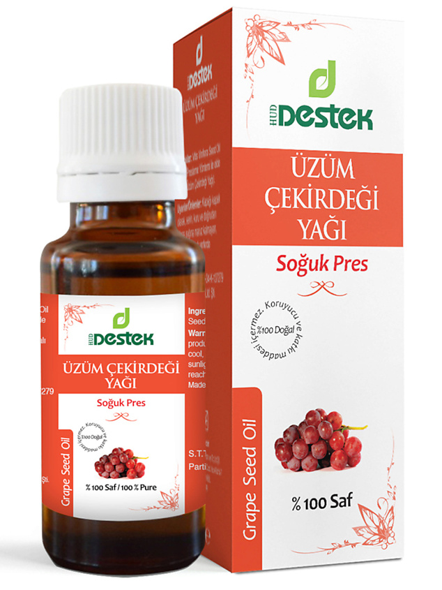 Изображение товара DESTEK Масло из косточек винограда для лица, тела, волос, увлажнение, питание, 50 мл
