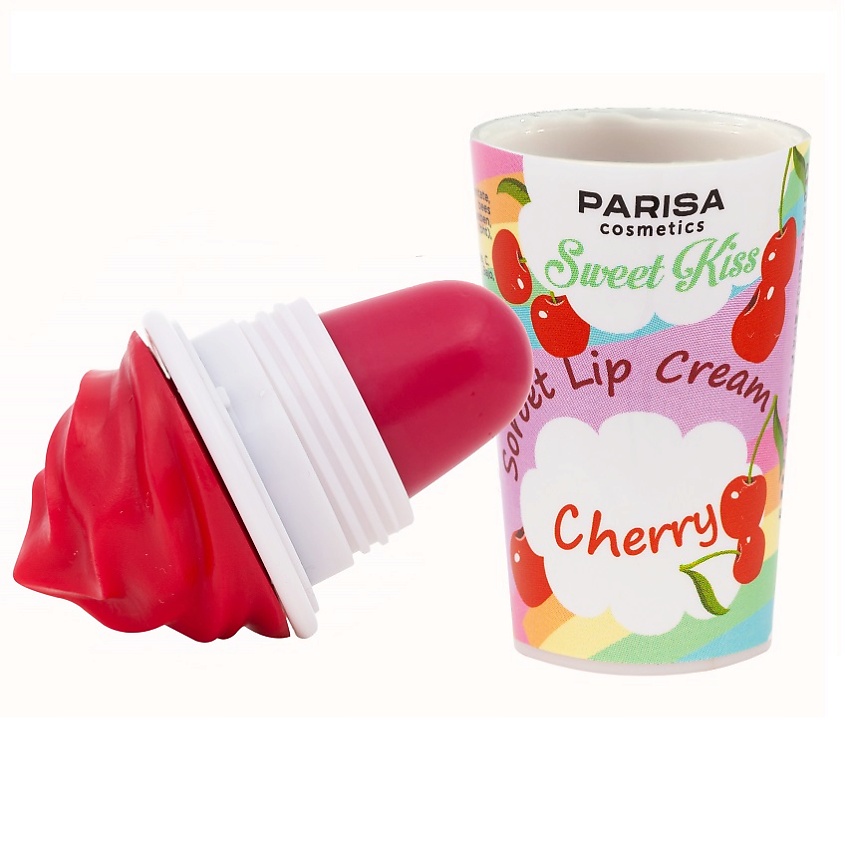 Изображение товара PARISA COSMETICS Бальзам для губ увлажняющий Lips LB-07 Watermelon, LB-07 Вишня, Прозрачный, 1 шт