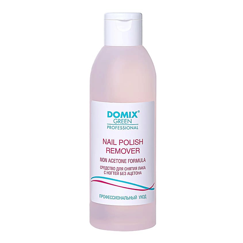 Изображение товара DOMIX NAIL POLISH REMOVER NON ACETONE FORMULA Средство для снятия лака с ногтей без ацетона DGP, 200 мл