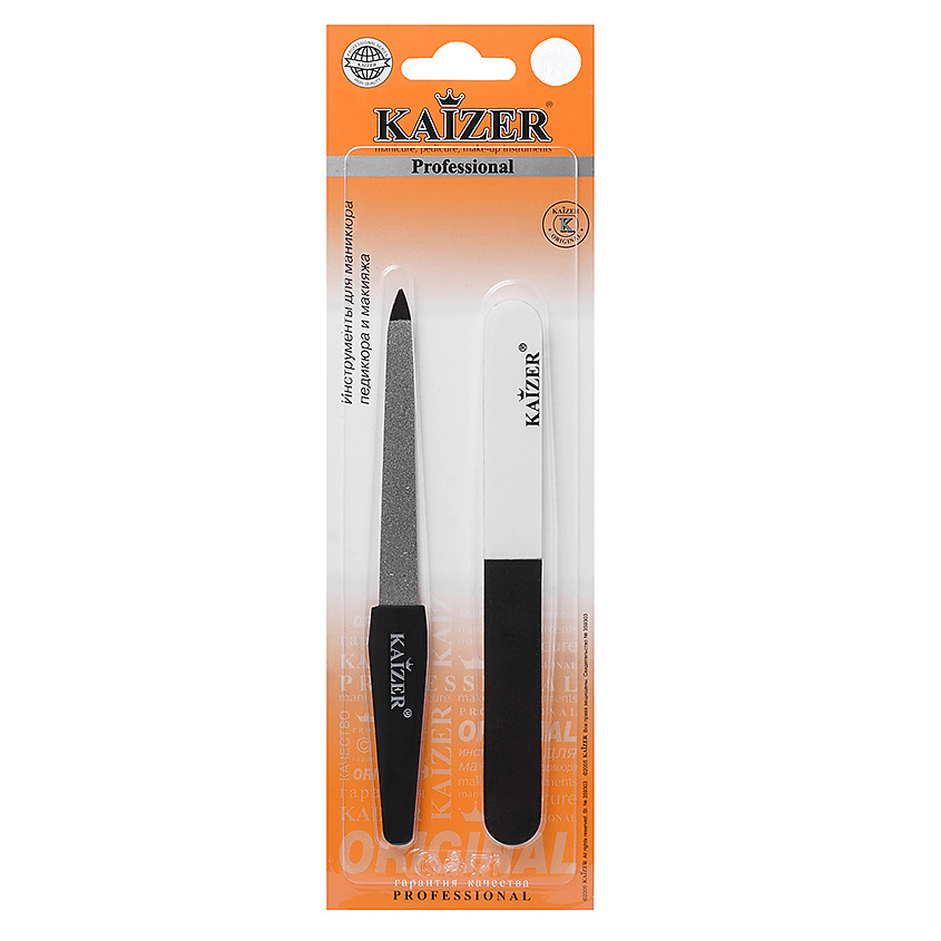 Изображение товара KAIZER Комплект 2 предмета: пилка алмазная, пилка полировочная 320/600/3000, 1 шт.