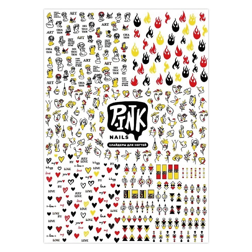 Изображение товара P.INK Слайдеры для ногтей Геометрия, 1 шт.