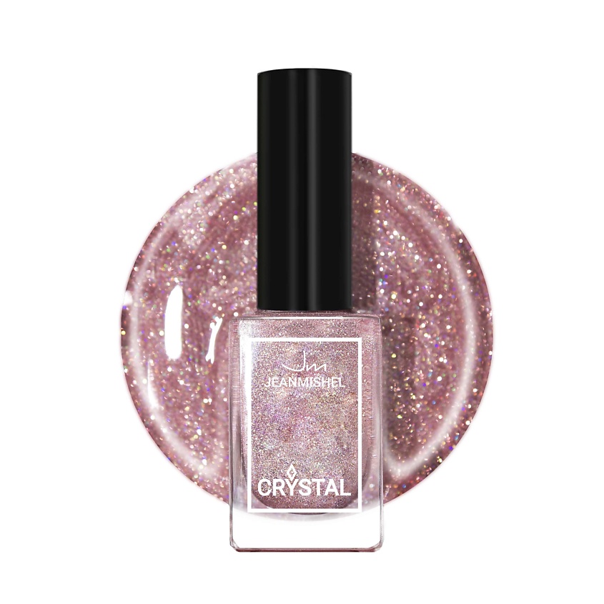 Изображение товара Лак для ногтей CRYSTAL JEANMISHEL Ягодный 12 мл голографический эффект