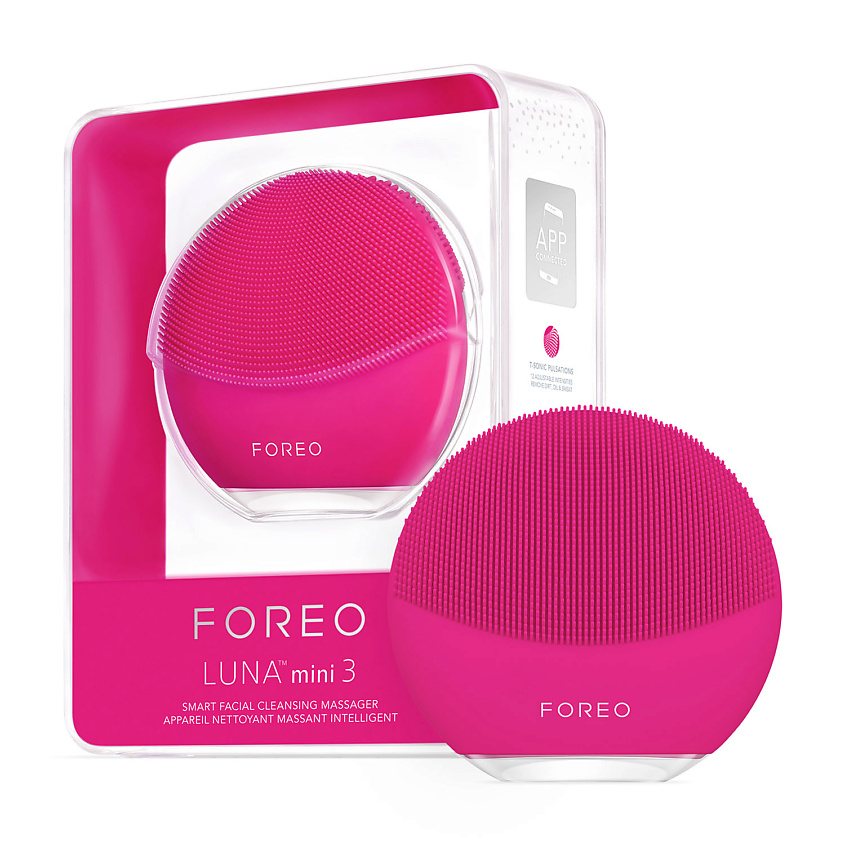 Изображение товара FOREO LUNA mini 3 Электрическая очищающая щеточка для лица для всех типов кожи, цвет: Фуксия