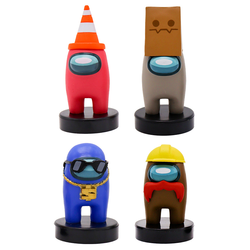 Изображение товара AMONG US Набор фигурок-штампиков 3 серия (герой с усами), 1 шт