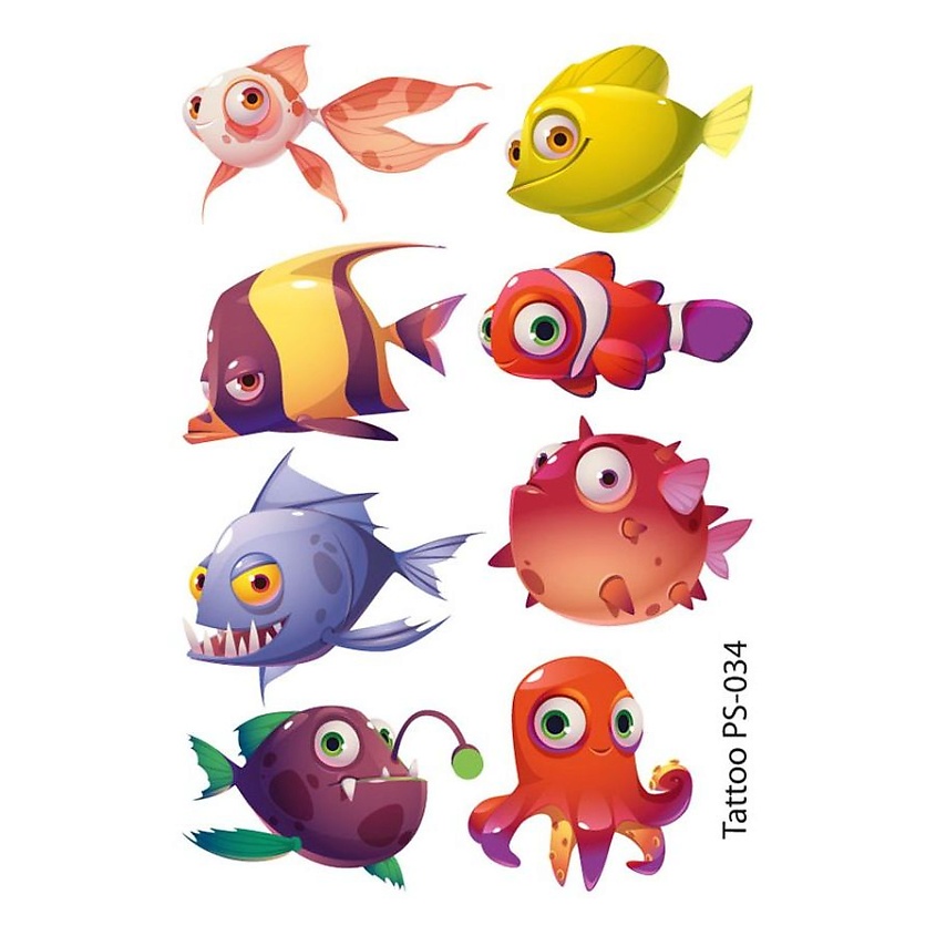 Изображение товара Временная переводная татуировка ПОЛИСФЕРА PS-034 эффектная и безопасная