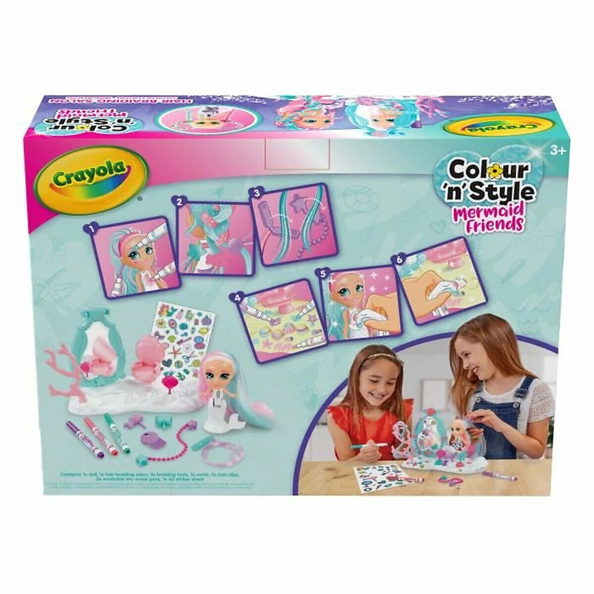 Изображение товара CRAYOLA Игровой набор Colour'n'Style Mermaid Friends, 1 шт
