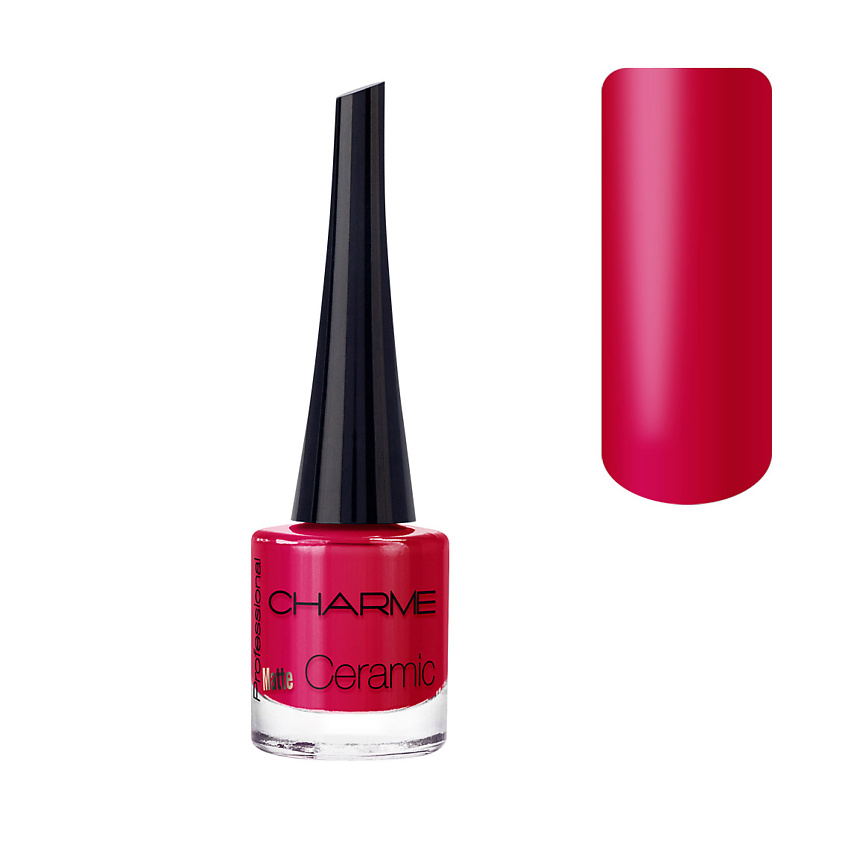 Изображение товара CHARME Лак для ногтей матовый Matte Ceramic Алое пламя Франция