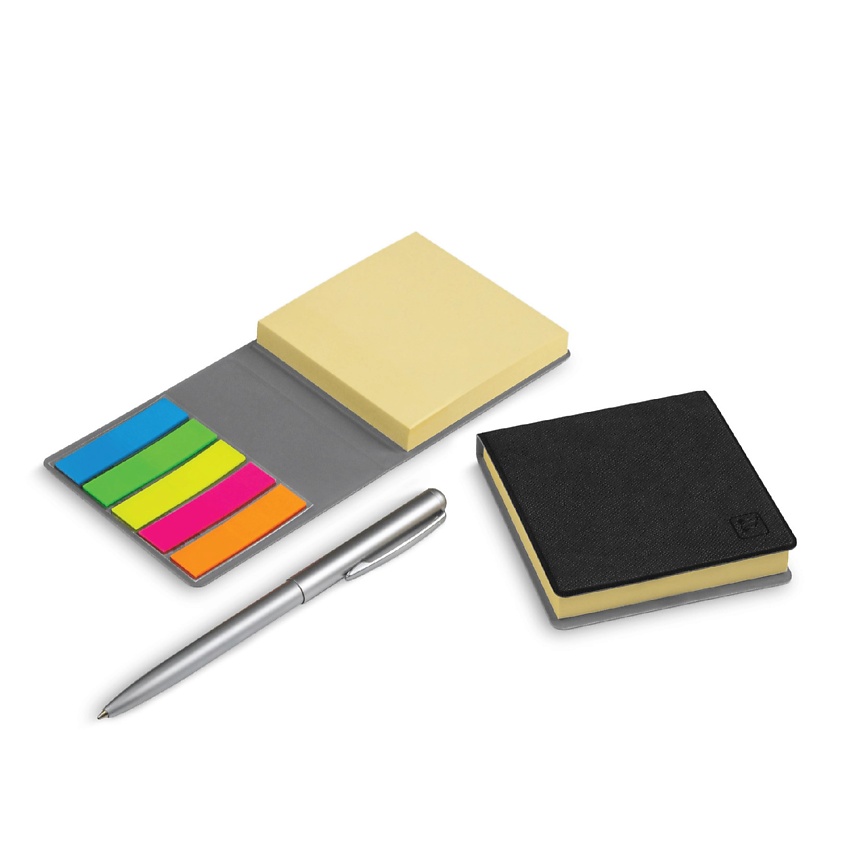 Изображение товара FLEXPOCKET Футляр из экокожи для стикеров и стикеры двух видов, Черный