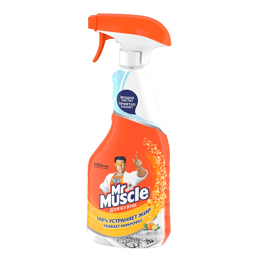 Изображение товара MR.MUSCLE Средство для мытья и чистки кухонных поверхностей Эксперт для кухни Энергия цитруса, 500 мл