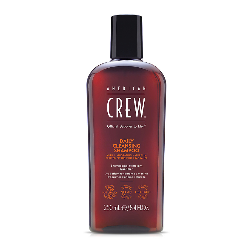 Изображение товара AMERICAN CREW Шампунь для ежедневного ухода за волосами Daily Cleansing Shampoo, 250 мл