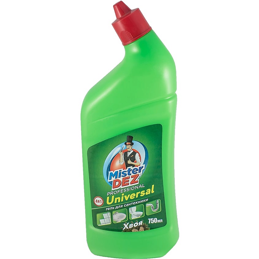Изображение товара MISTER DEZ PROFESSIONAL Universal Гель для сантехники "Хвоя", 750 мл