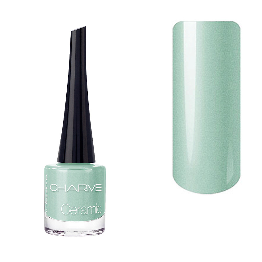 Изображение товара CHARME Лак для ногтей "Ceramic", Морской зелёный матовый