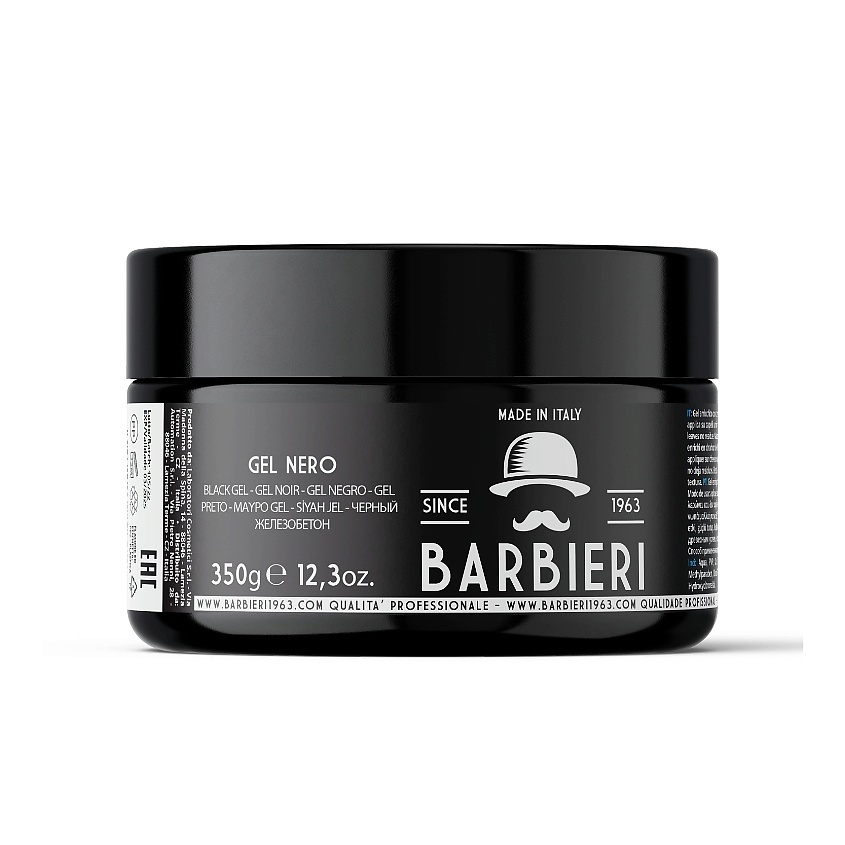 Изображение товара BARBIERI 1963 Гель для укладки волос черный Gel Nero, 350 г