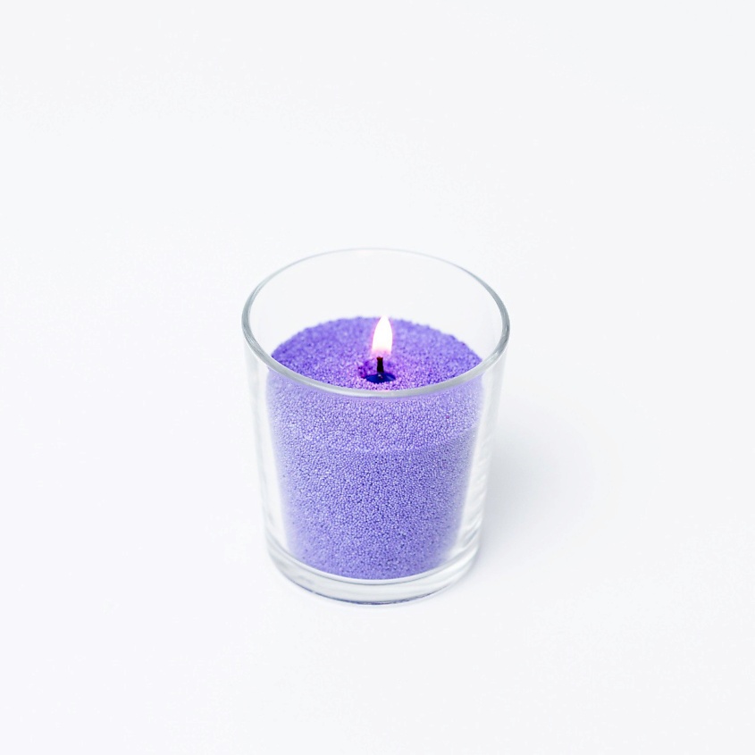 Изображение товара ROSCANDLES Насыпная свеча восковая "Радость", Фиолетовый