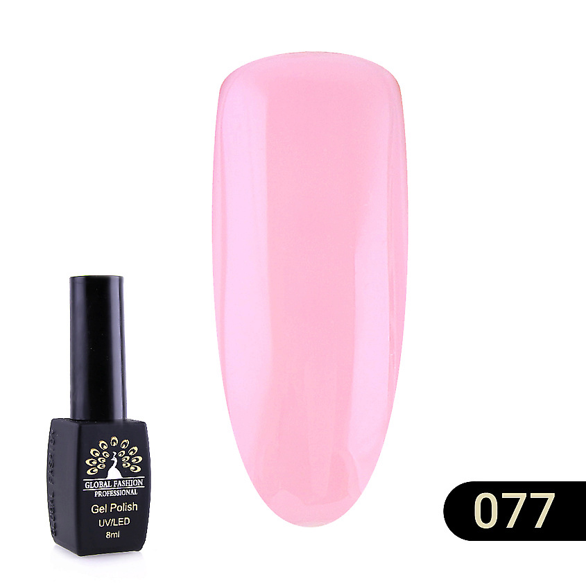 Изображение товара GLOBAL FASHION Гель-лак BLACK ELITE 001, цвет: Розовый, 8 мл