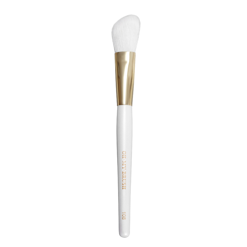 Изображение товара OH MY BRUSH Кисть для коррекции и румян Angeled contouring brush 108, 1 шт.