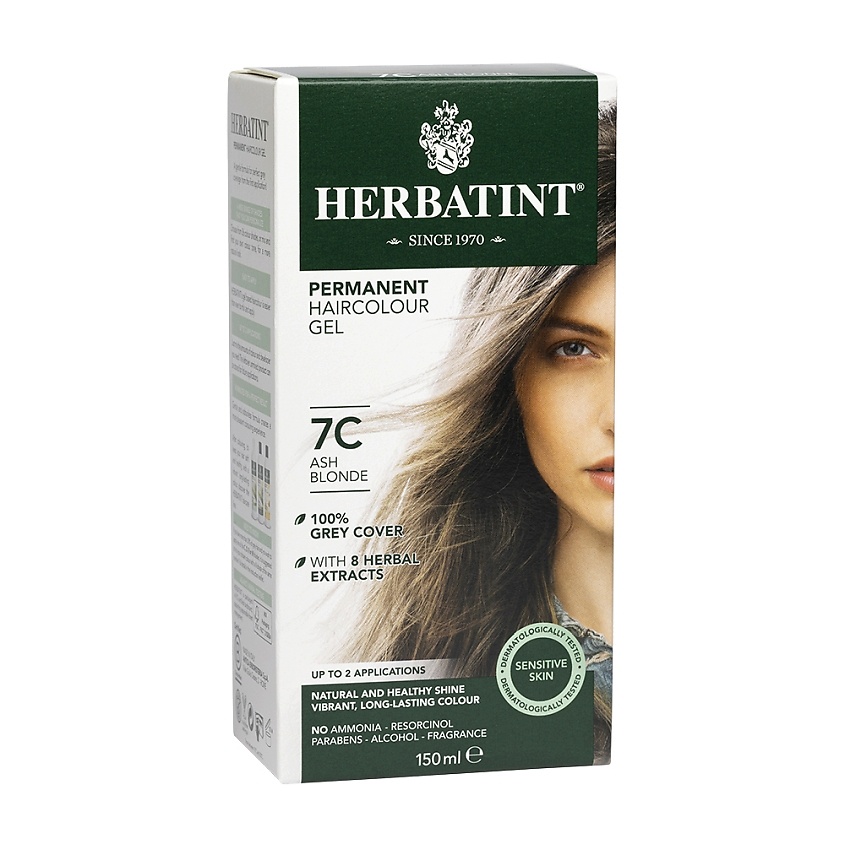 Изображение товара HERBATINT Гель-краска для волос 150 мл тон 7С ПЕПЕЛЬНЫЙ БЛОНДИН