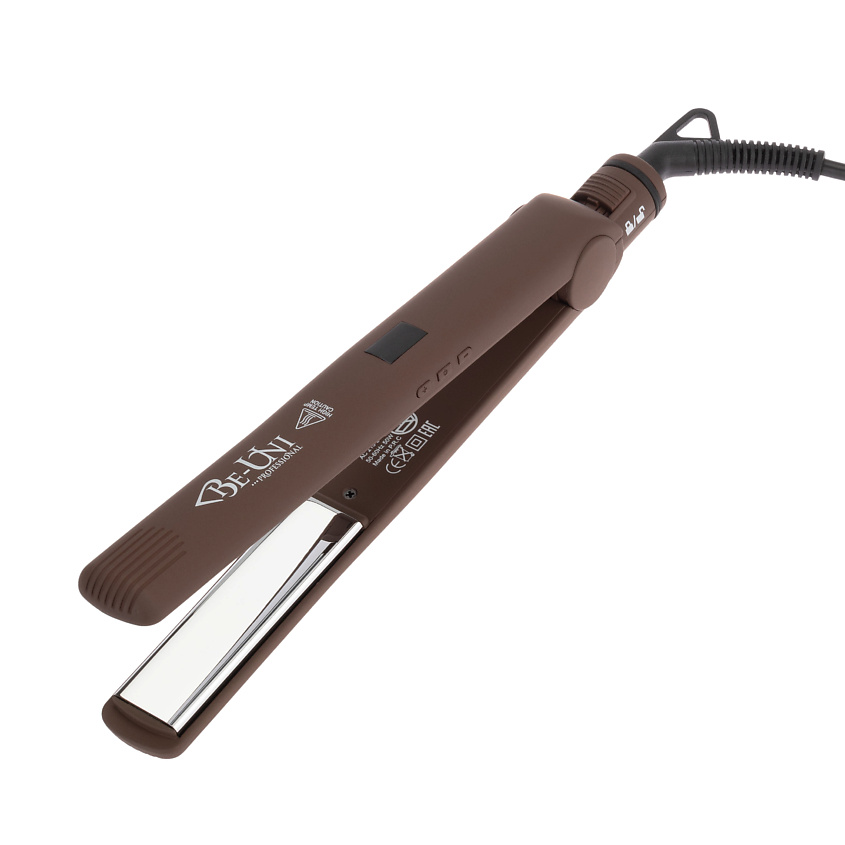 Изображение товара BE-UNI PROFESSIONAL Утюжок Про с зеркальным титановым покрытием, Коричневый