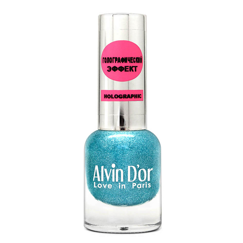 Изображение товара ALVIN D'OR Лак для ногтей HOLOGRAPHIC Сияющие небеса 20 Галантный зеленый