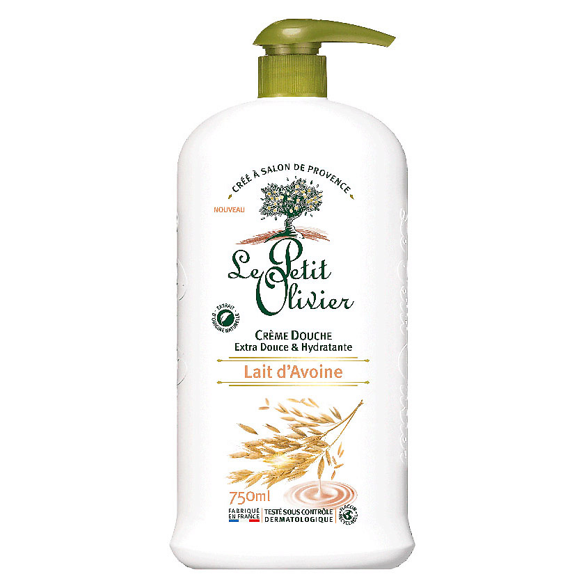 Изображение товара Крем для душа с овсяным молочком LE PETIT OLIVIER 750 мл для чувствительной кожи